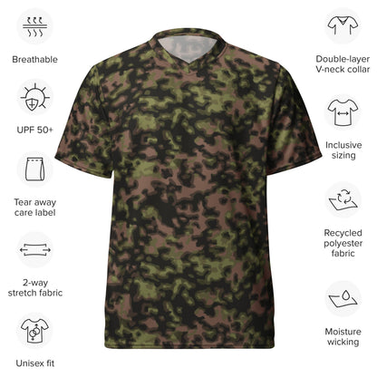 German WW2 Rauchtarnmuster Blurred Edge Spring CAMO unisex sports jersey - Unisex Sports Jersey