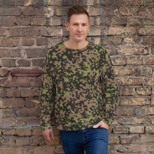 German WW2 Rauchtarnmuster Blurred Edge Spring CAMO Unisex Sweatshirt - XS