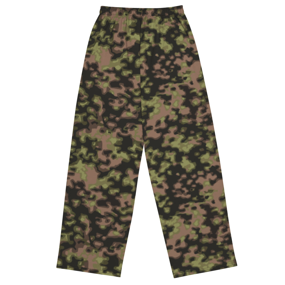 German WW2 Rauchtarnmuster Blurred Edge Spring CAMO unisex wide-leg pants - Unisex Wide-Leg Pants