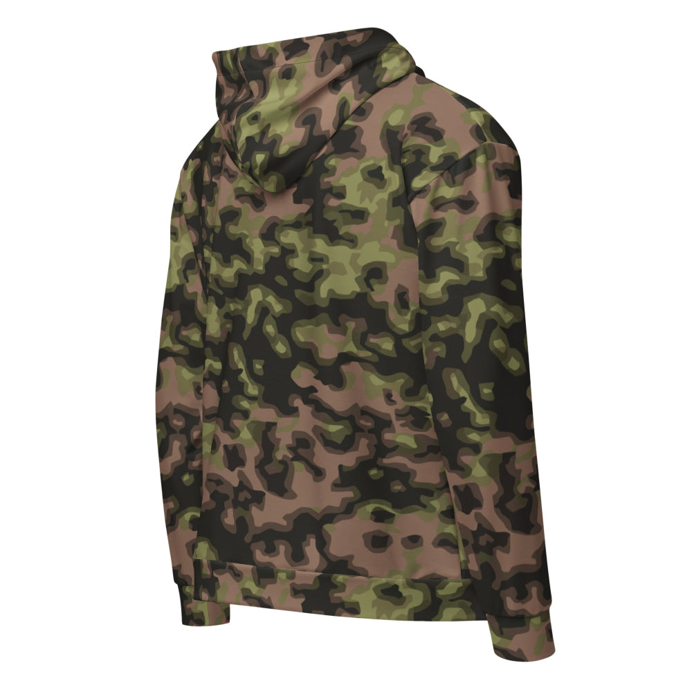 German WW2 Rauchtarnmuster Blurred Edge Spring CAMO Unisex zip hoodie - Zip Hoodie