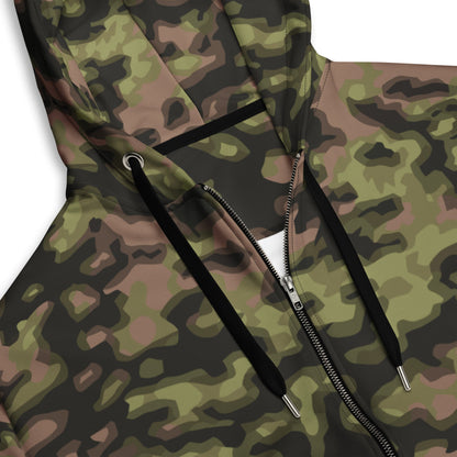 German WW2 Rauchtarnmuster Blurred Edge Spring CAMO Unisex zip hoodie - Zip Hoodie