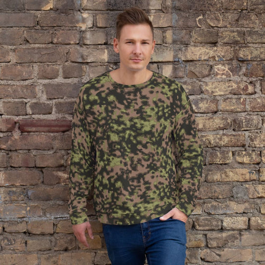 German WW2 Rauchtarnmuster Blurred Edge Spring CAMO Unisex Sweatshirt - XS