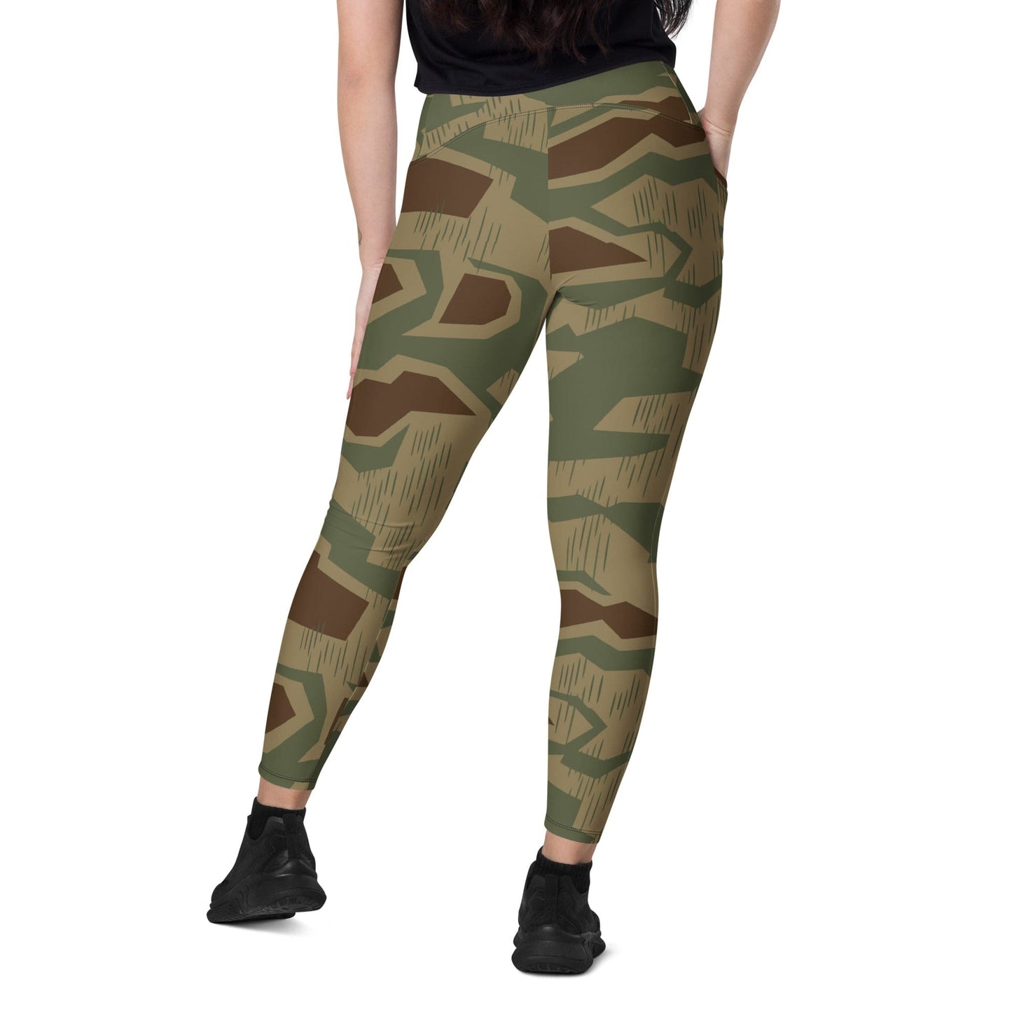 German WW2 Sumpfmuster 43 CAMO Leggings with pockets - Womens With Pockets