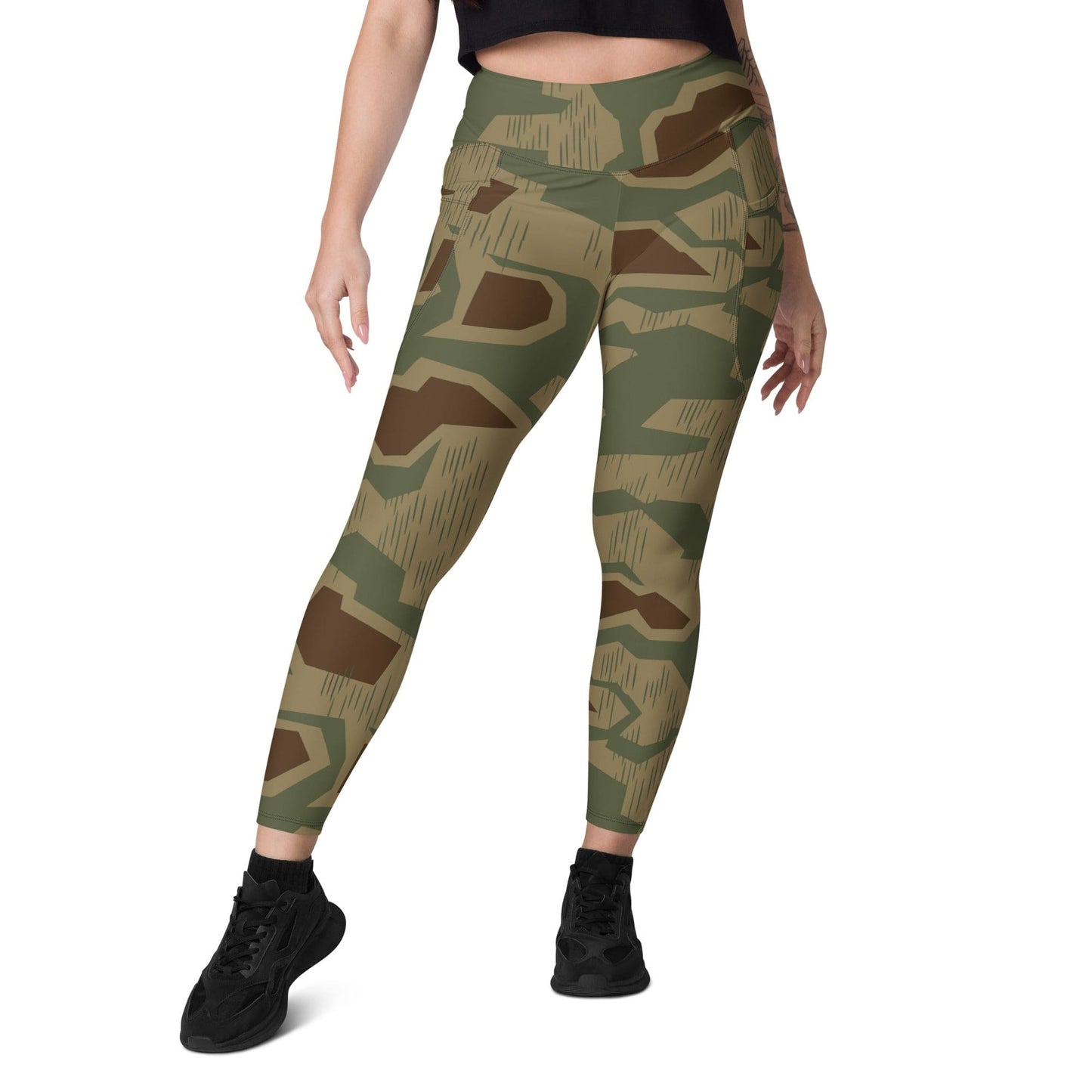 German WW2 Sumpfmuster 43 CAMO Leggings with pockets - Womens With Pockets