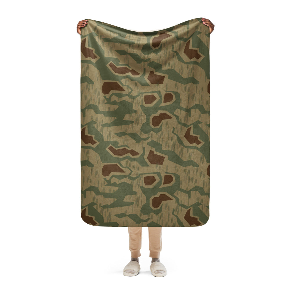 German WW2 Sumpfmuster 43 CAMO Sherpa blanket - 37″×57″ - Blanket