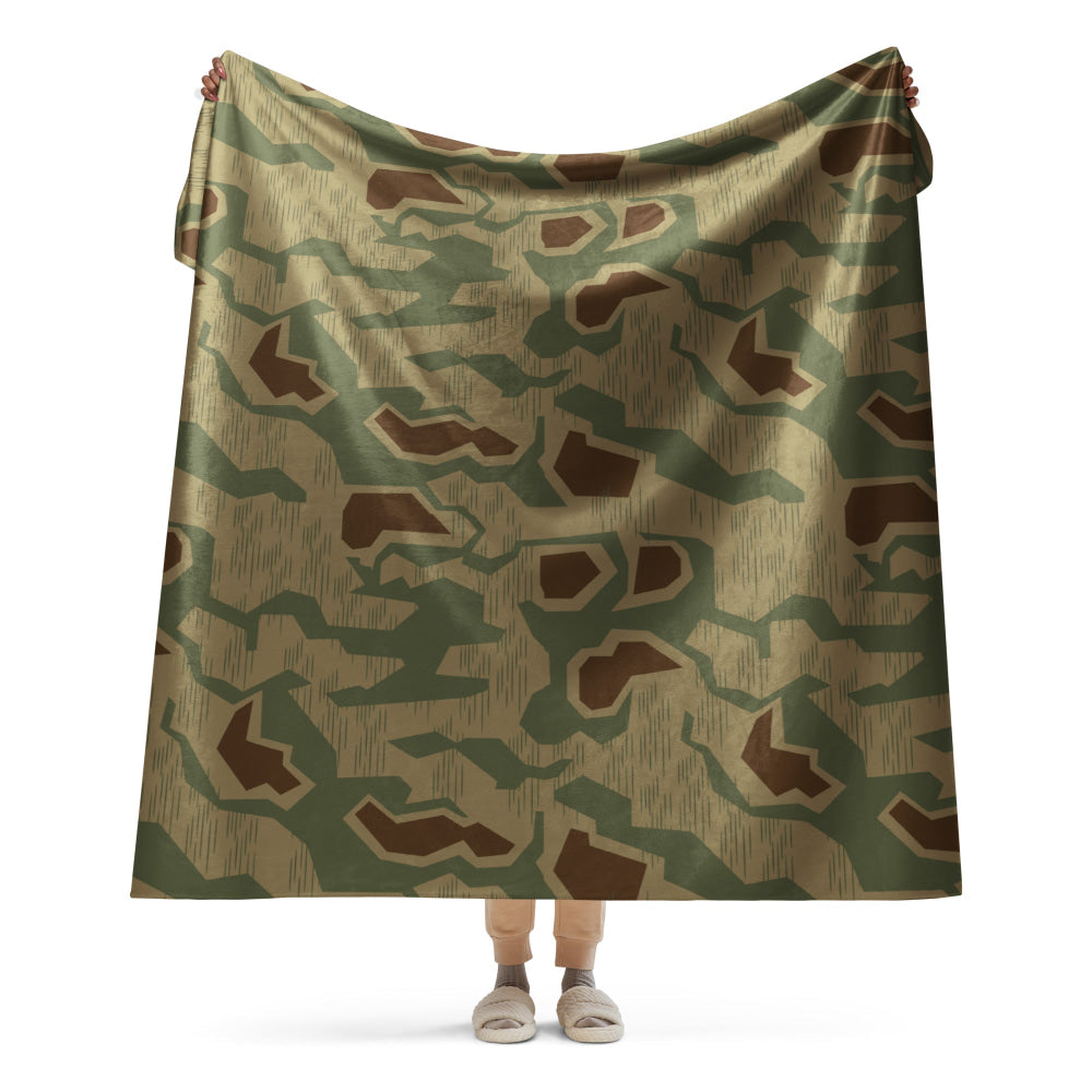 German WW2 Sumpfmuster 43 CAMO Sherpa blanket - 60″×80″ - Blanket