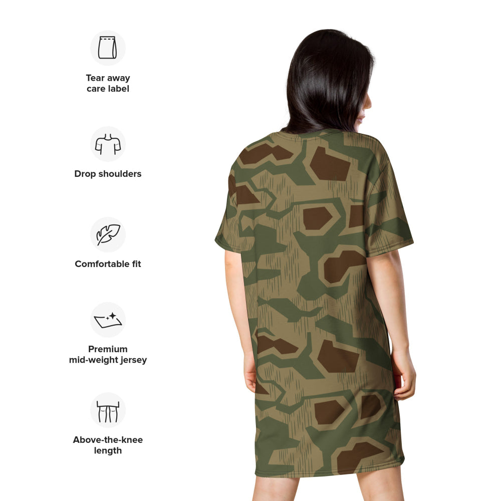 German WW2 Sumpfmuster 43 CAMO T-shirt dress - Womens T-Shirt Dress