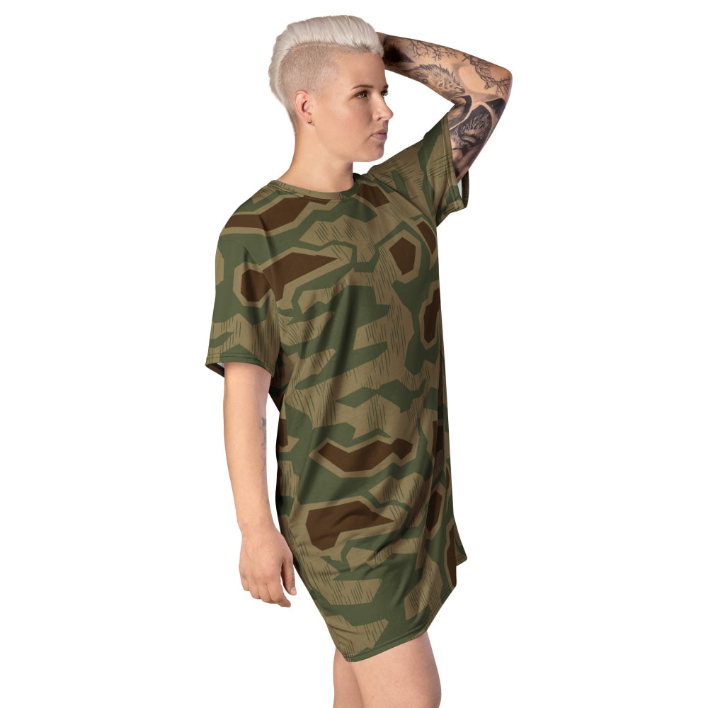 German WW2 Sumpfmuster 43 CAMO T-shirt dress - Womens T-Shirt Dress