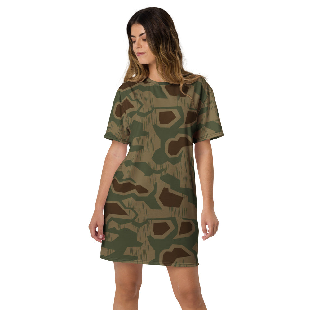 German WW2 Sumpfmuster 43 CAMO T-shirt dress - Womens T-Shirt Dress