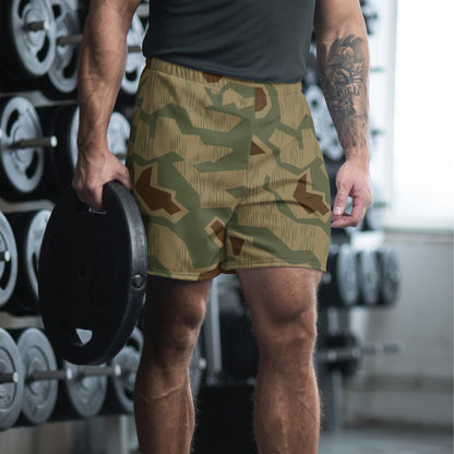 German WW2 Sumpfmuster 43 CAMO Unisex Athletic Long Shorts - XS