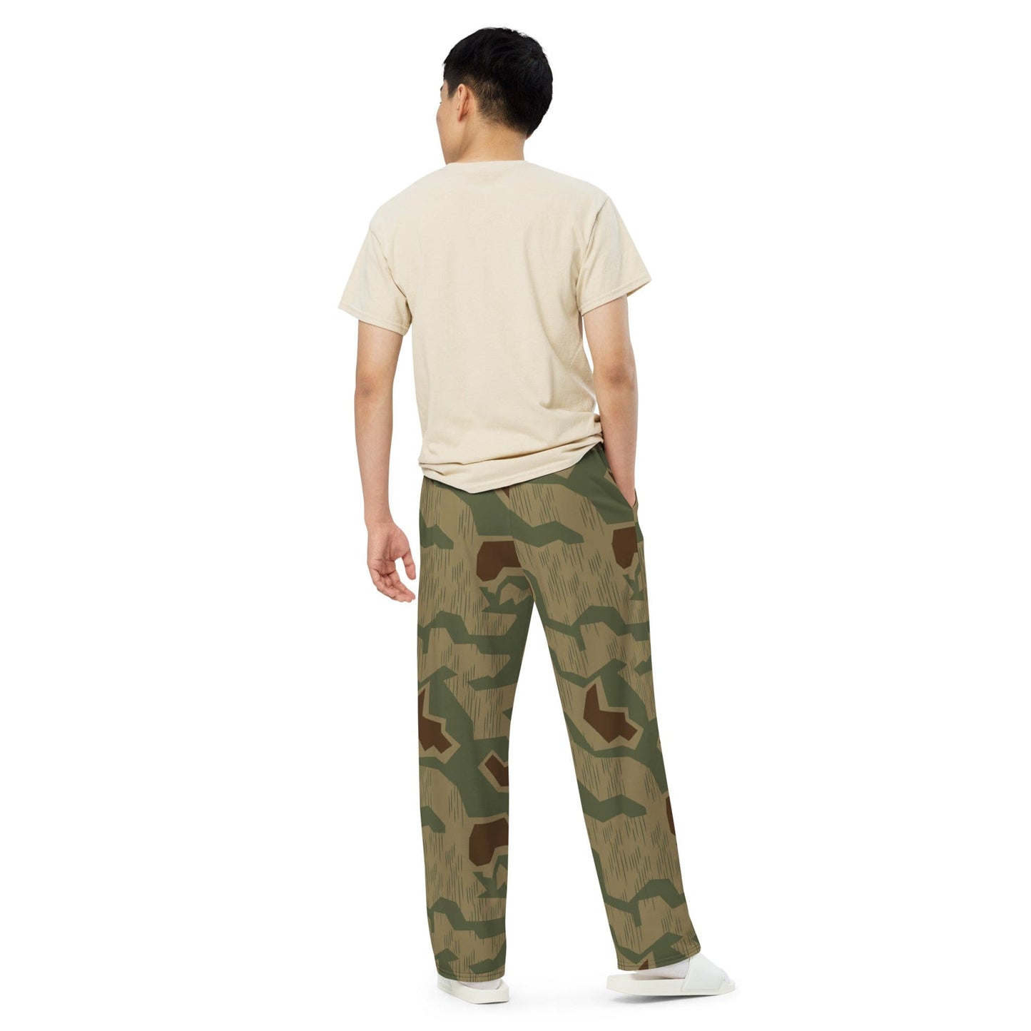 German WW2 Sumpfmuster 43 CAMO unisex wide-leg pants - Unisex Wide-Leg Pants