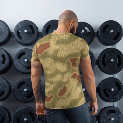 German WW2 Sumpfmuster 44 CAMO Men’s Athletic T-shirt - Mens T-Shirt