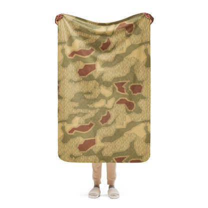 German WW2 Sumpfmuster 44 CAMO Sherpa blanket - 37″×57″ - Blanket