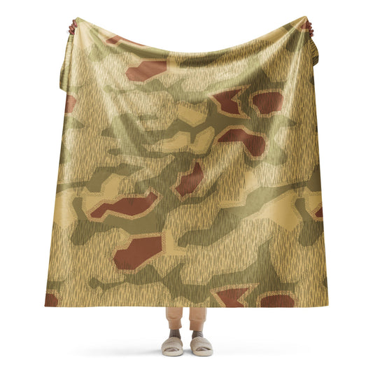 German WW2 Sumpfmuster 44 CAMO Sherpa blanket - 60″×80″ - Blanket