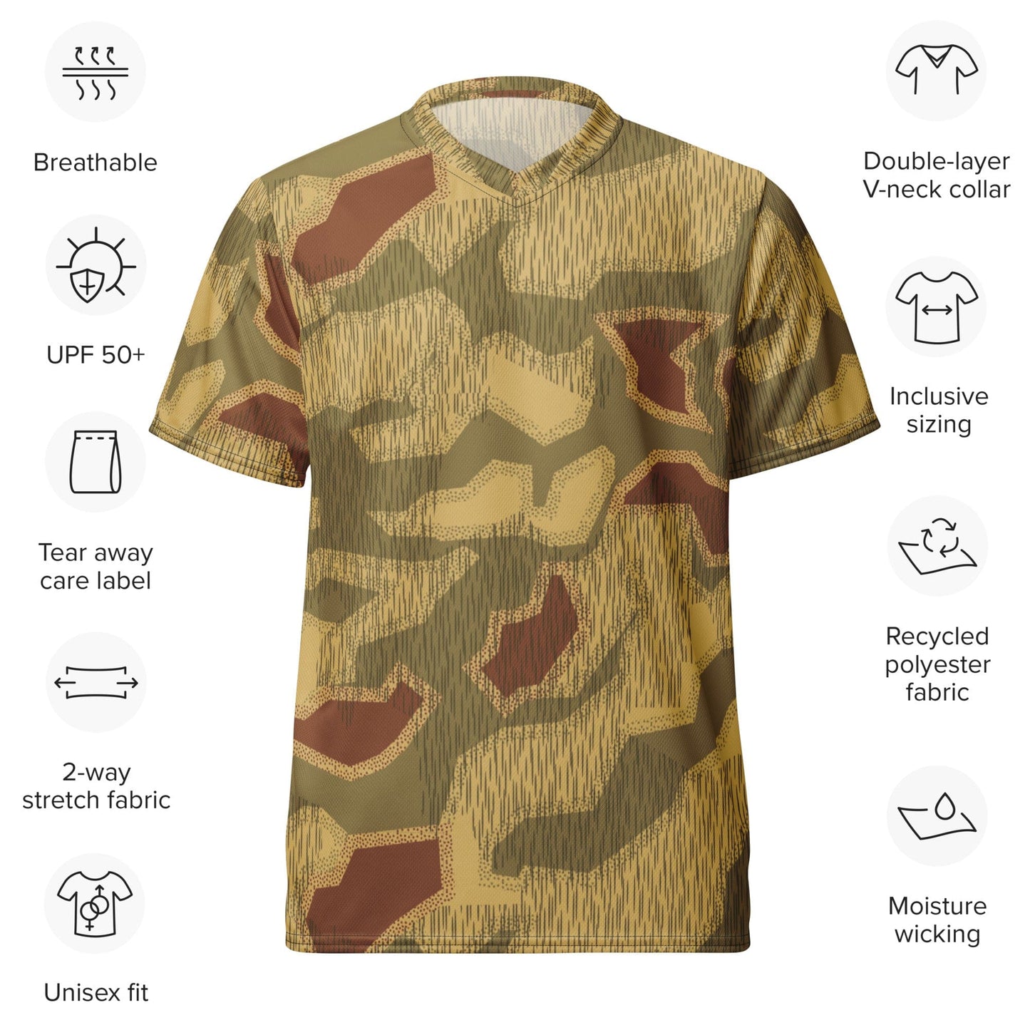 German WW2 Sumpfmuster 44 CAMO unisex sports jersey - Unisex Sports Jersey