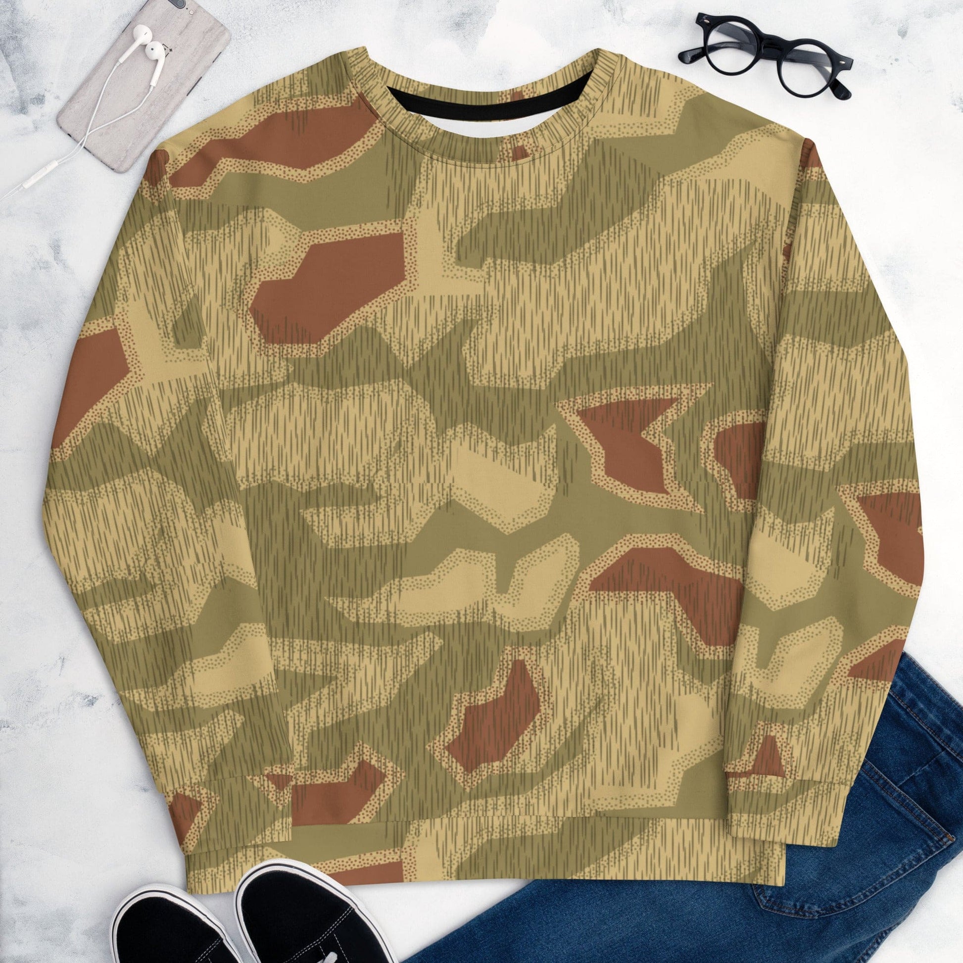 German WW2 Sumpfmuster 44 CAMO Unisex Sweatshirt