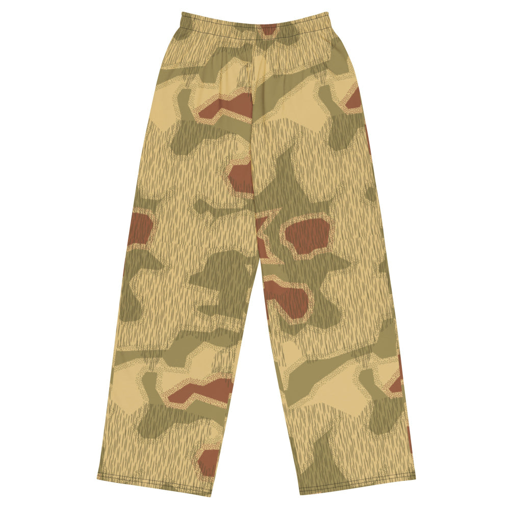 German WW2 Sumpfmuster 44 CAMO unisex wide-leg pants - 2XS - Unisex Wide-Leg Pants