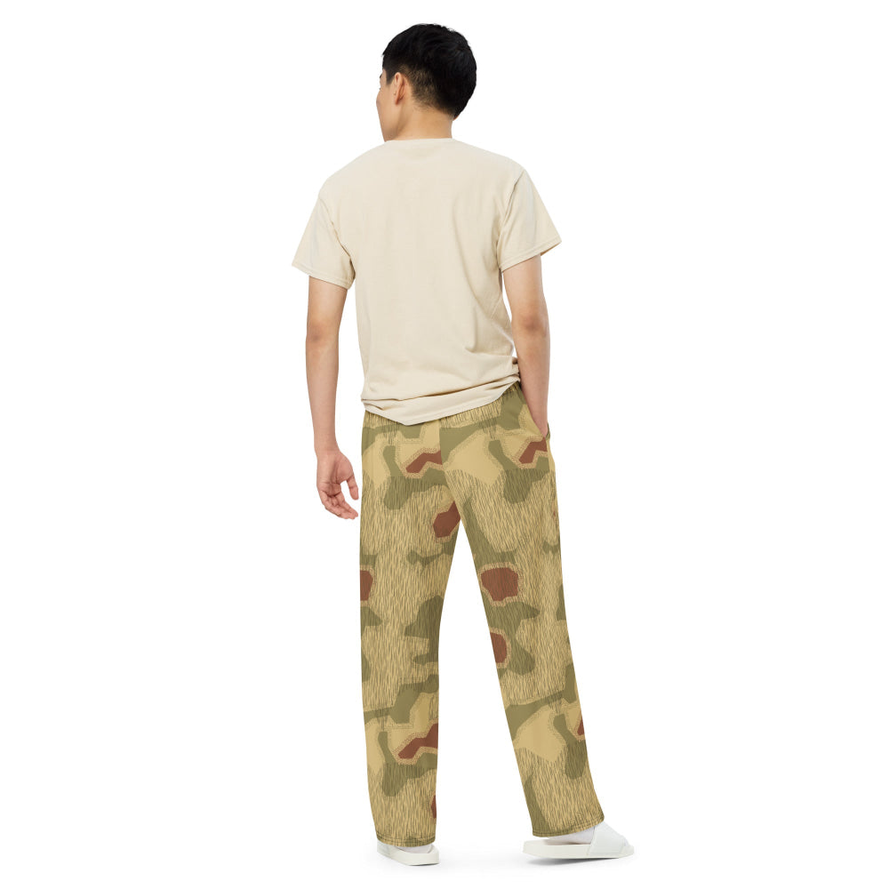 German WW2 Sumpfmuster 44 CAMO unisex wide-leg pants - Unisex Wide-Leg Pants