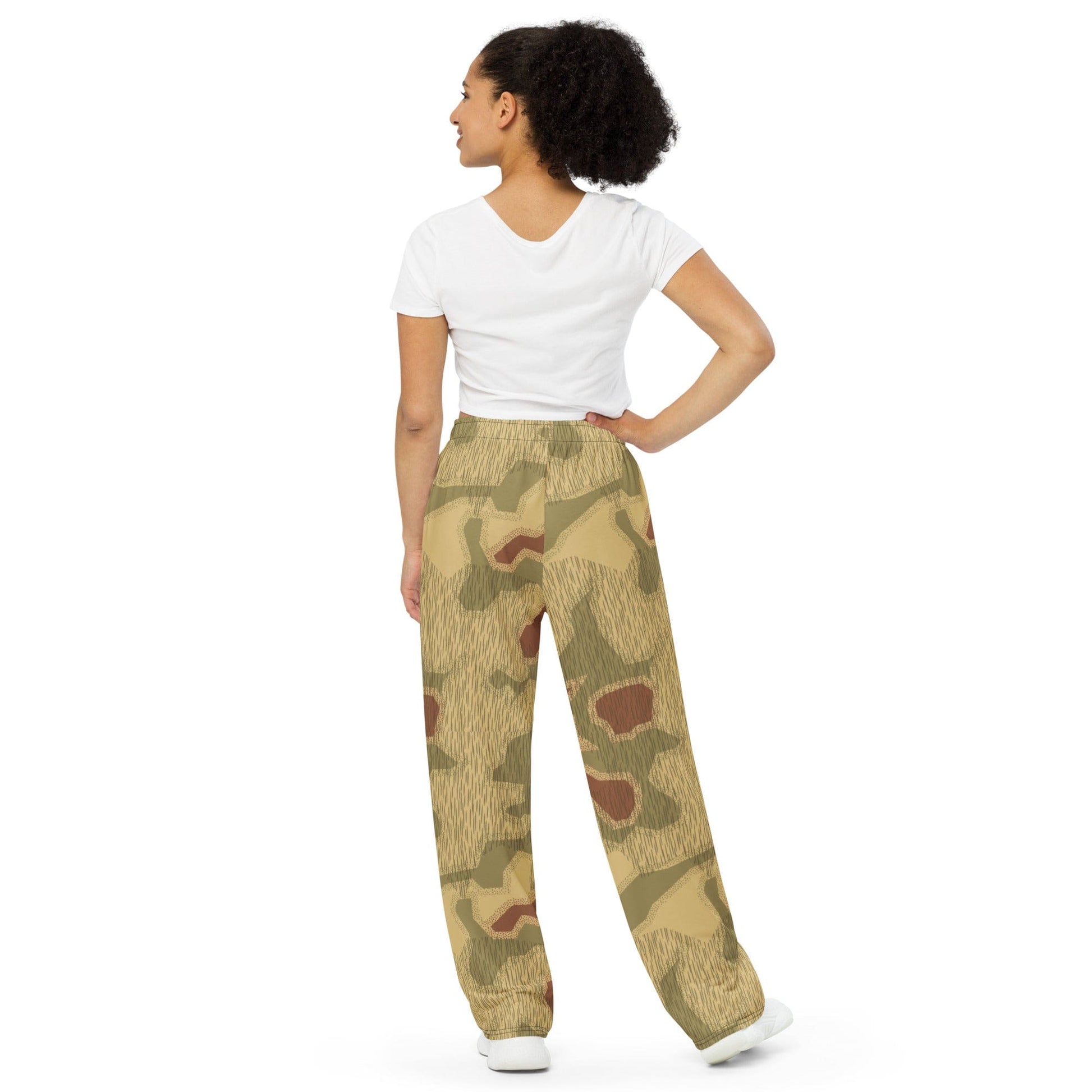 German WW2 Sumpfmuster 44 CAMO unisex wide-leg pants - Unisex Wide-Leg Pants