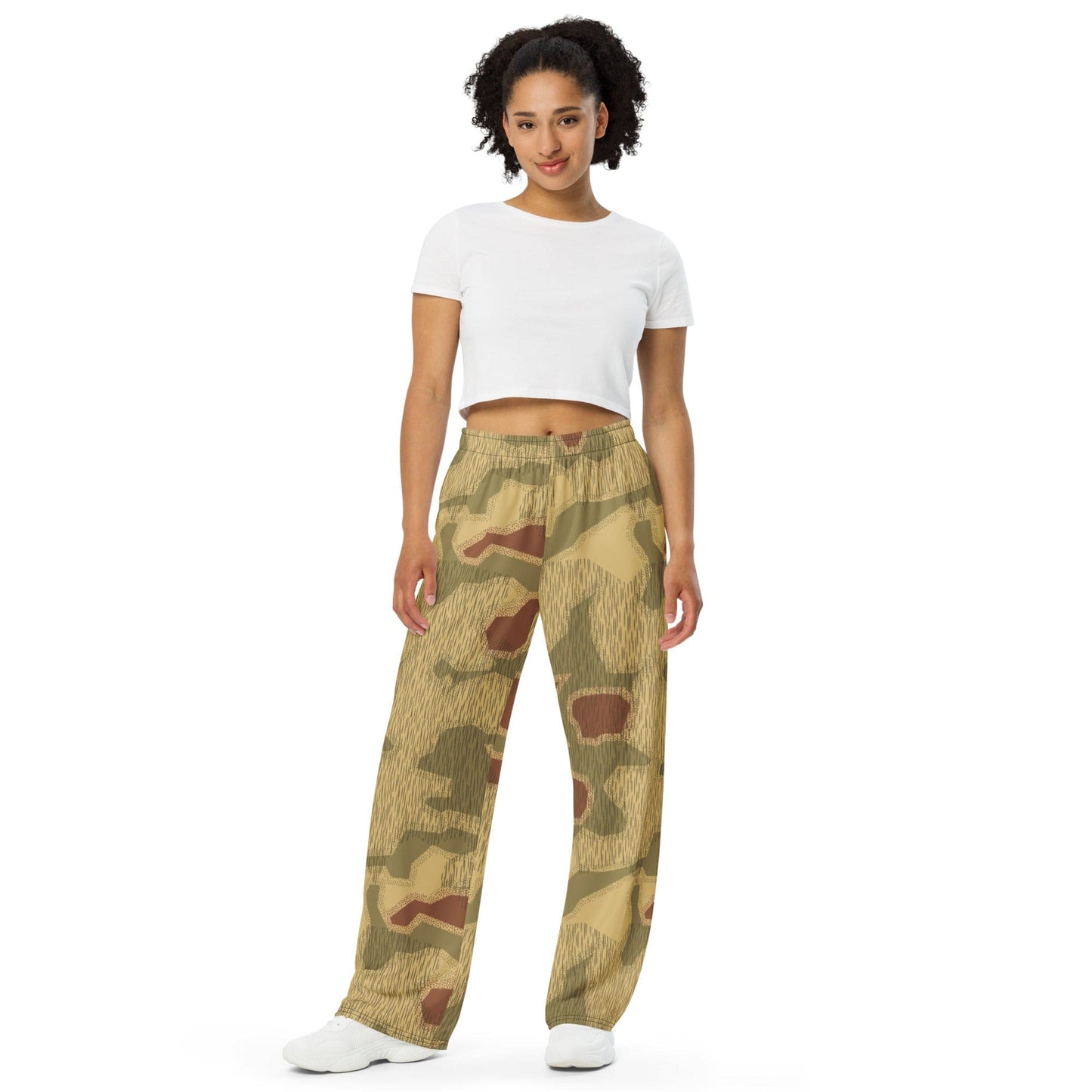 German WW2 Sumpfmuster 44 CAMO unisex wide-leg pants - Unisex Wide-Leg Pants