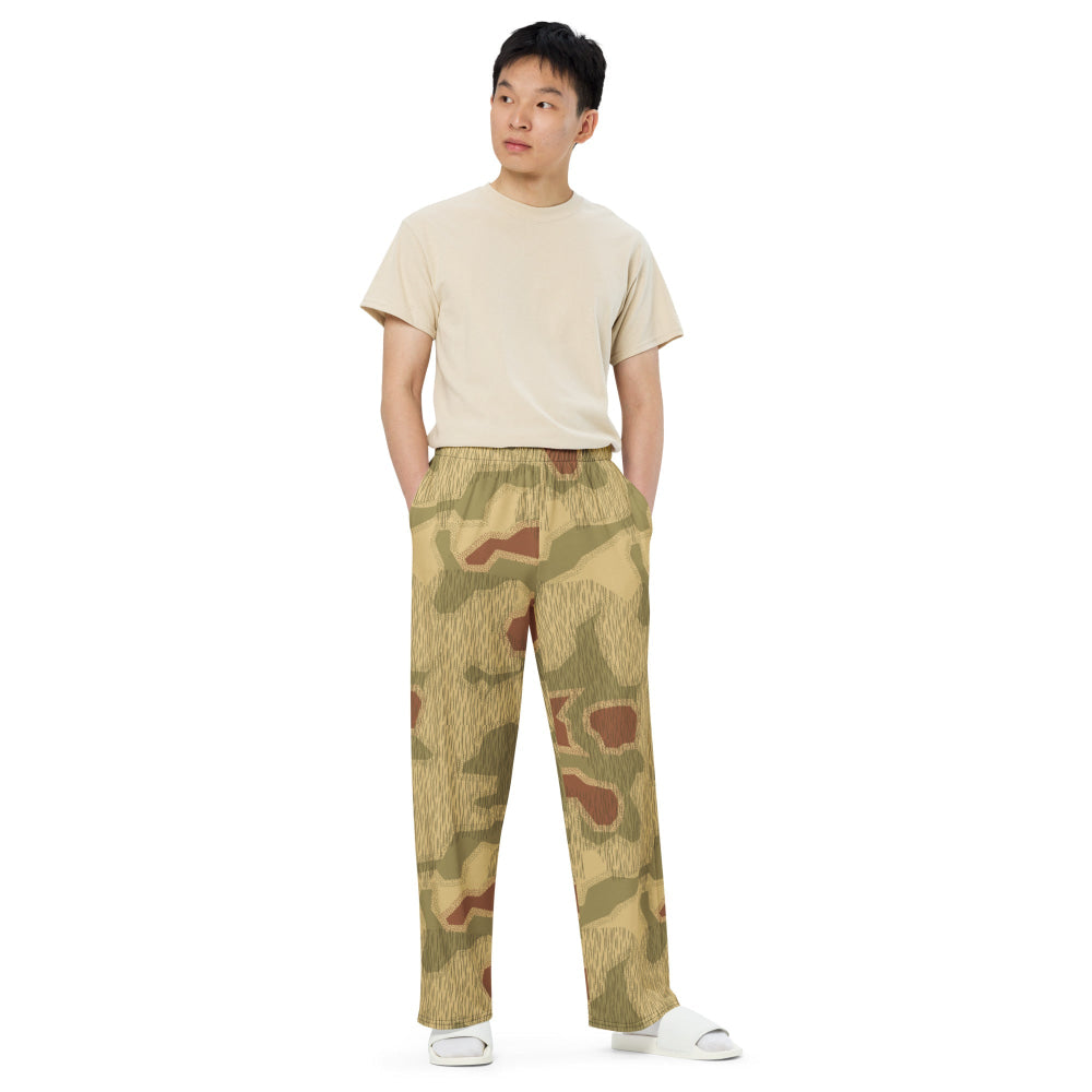 German WW2 Sumpfmuster 44 CAMO unisex wide-leg pants - Unisex Wide-Leg Pants