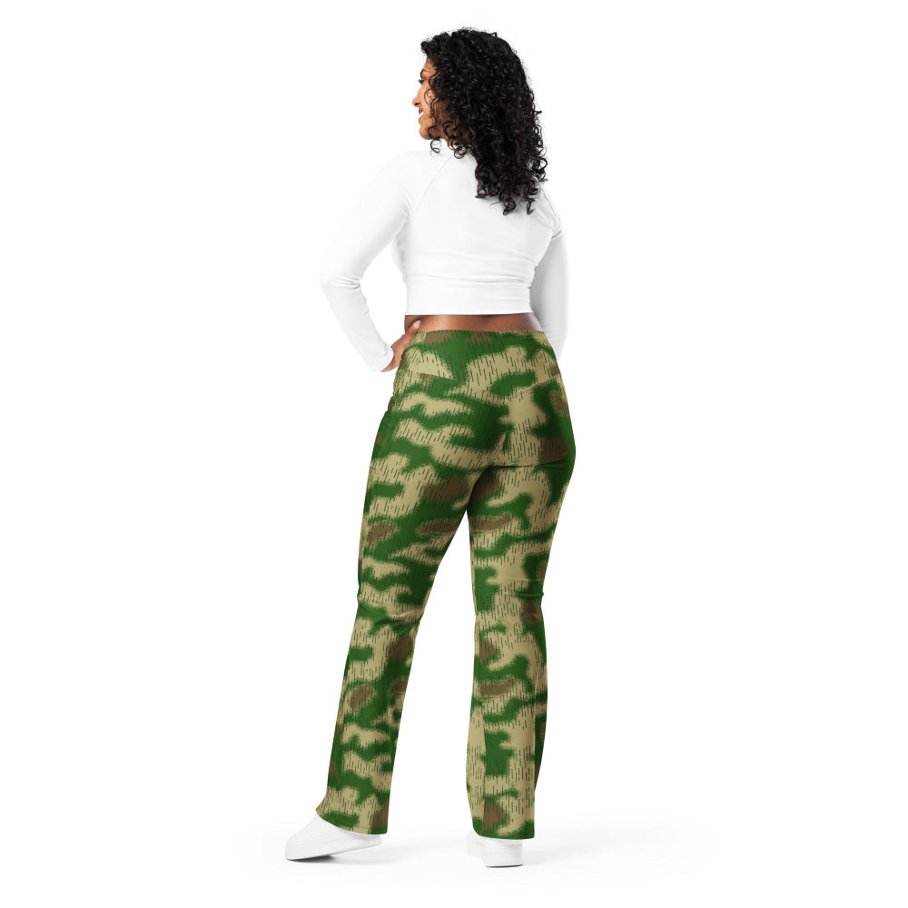 German WW2 Sumpfmuster Marsh CAMO Flare leggings - Womens Leggings