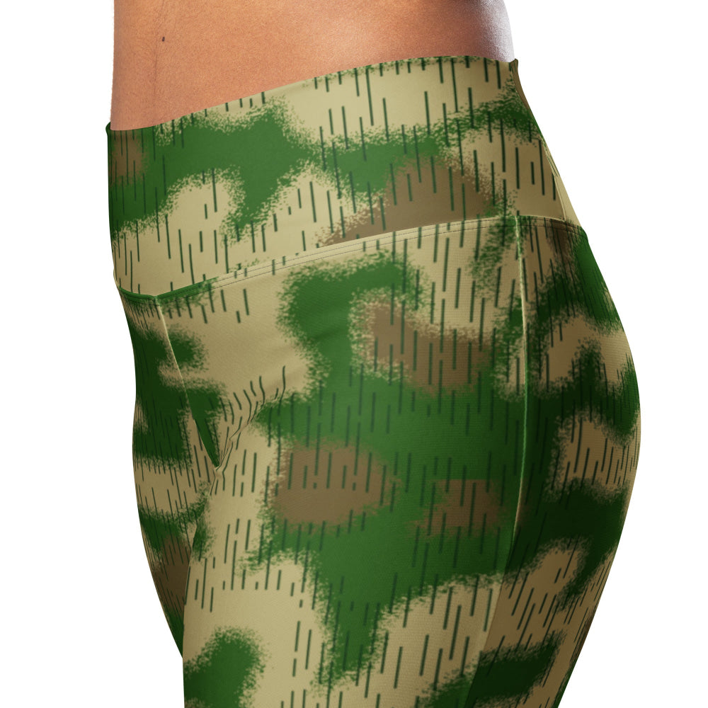 German WW2 Sumpfmuster Marsh CAMO Flare leggings - Womens Leggings