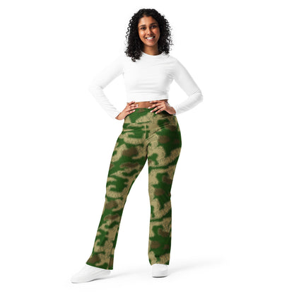 German WW2 Sumpfmuster Marsh CAMO Flare leggings - Womens Leggings