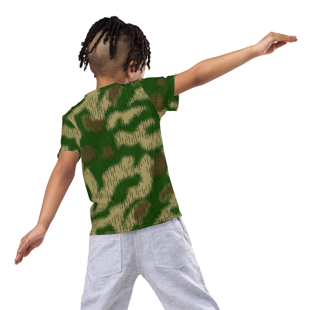 German WW2 Sumpfmuster Marsh CAMO Kids crew neck t-shirt - Crew Neck T-shirt