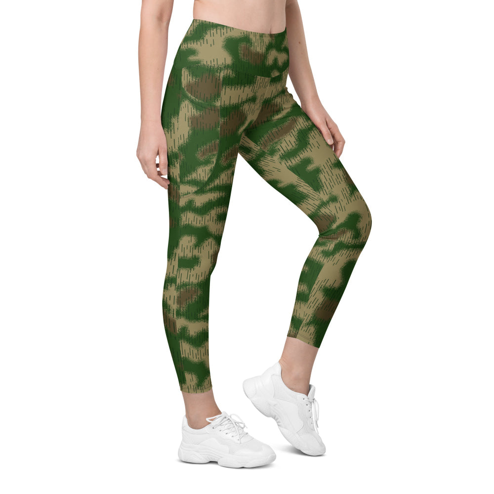 German WW2 Sumpfmuster Marsh CAMO Leggings with pockets - 2XS - Womens With Pockets