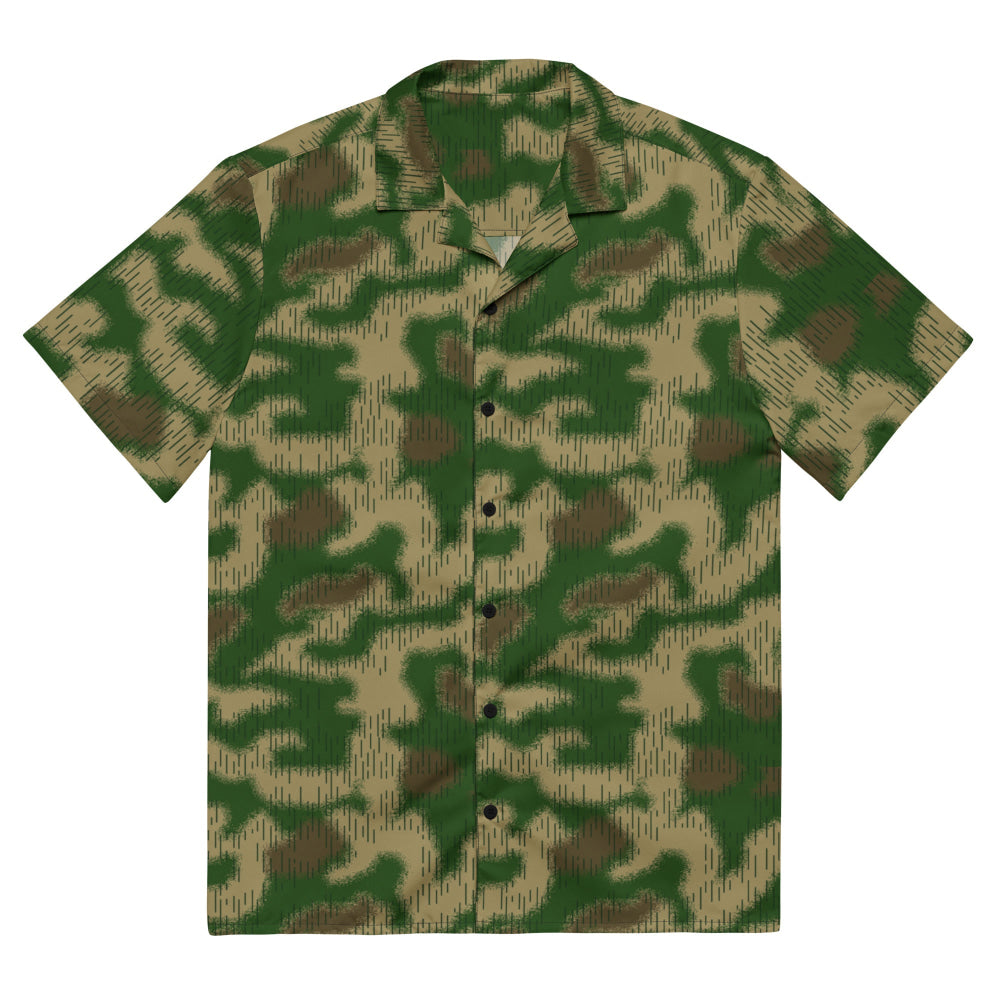 German WW2 Sumpfmuster Marsh CAMO Unisex button shirt - 2XS - Button Shirt