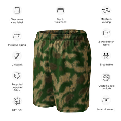 German WW2 Sumpfmuster Marsh CAMO Unisex mesh shorts - Mesh Shorts