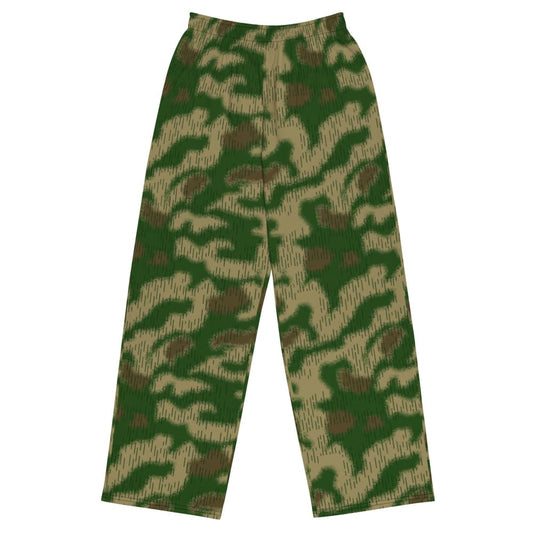 German WW2 Sumpfmuster Marsh CAMO unisex wide-leg pants - 2XS