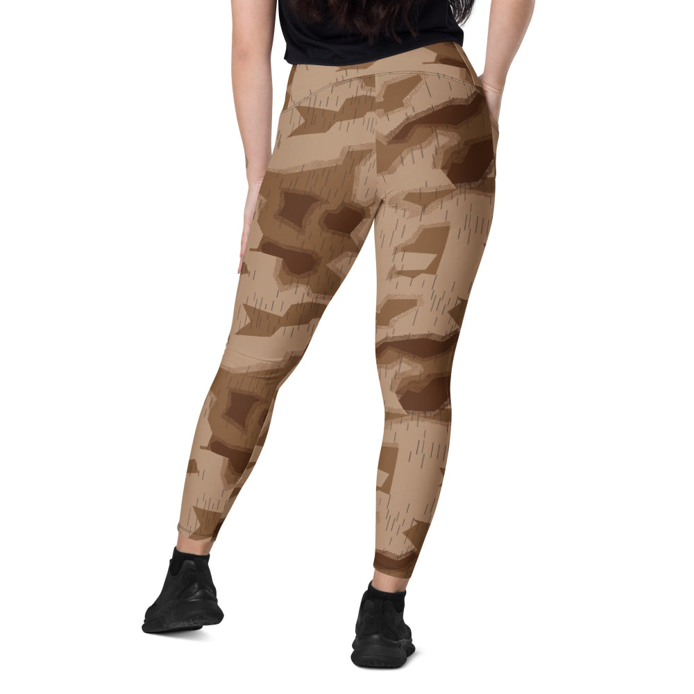 German WW2 Where Eagles Dare Movie Sumpfmuster CAMO Leggings with pockets - Womens With Pockets