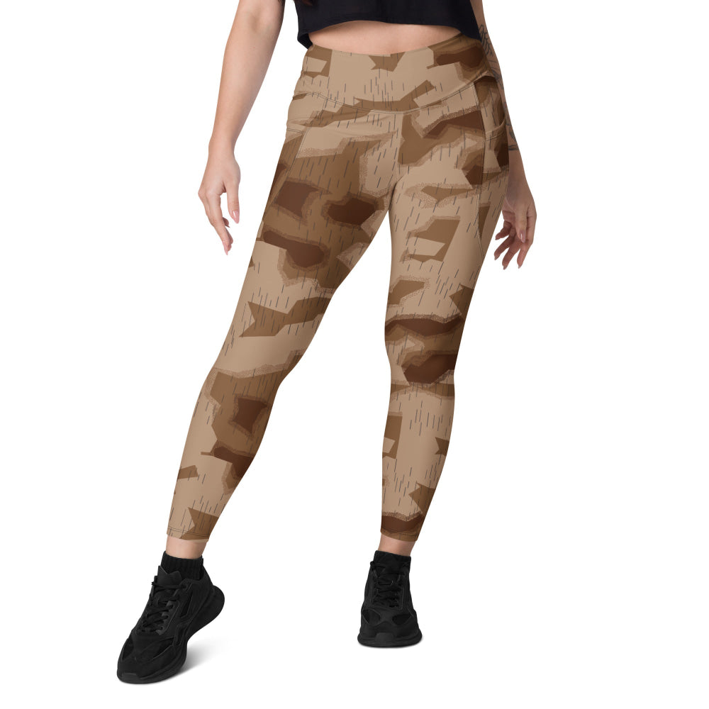 German WW2 Where Eagles Dare Movie Sumpfmuster CAMO Leggings with pockets - Womens With Pockets