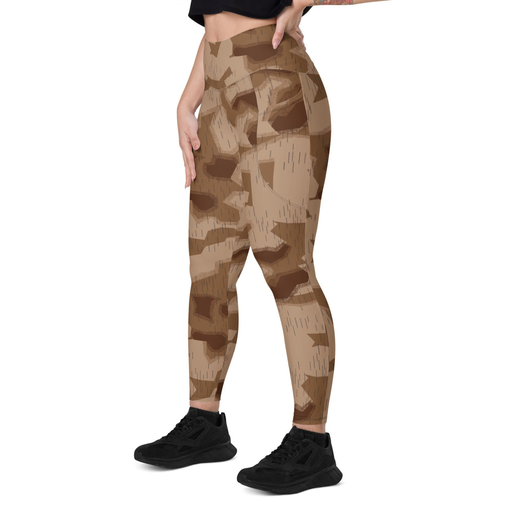 German WW2 Where Eagles Dare Movie Sumpfmuster CAMO Leggings with pockets - Womens With Pockets