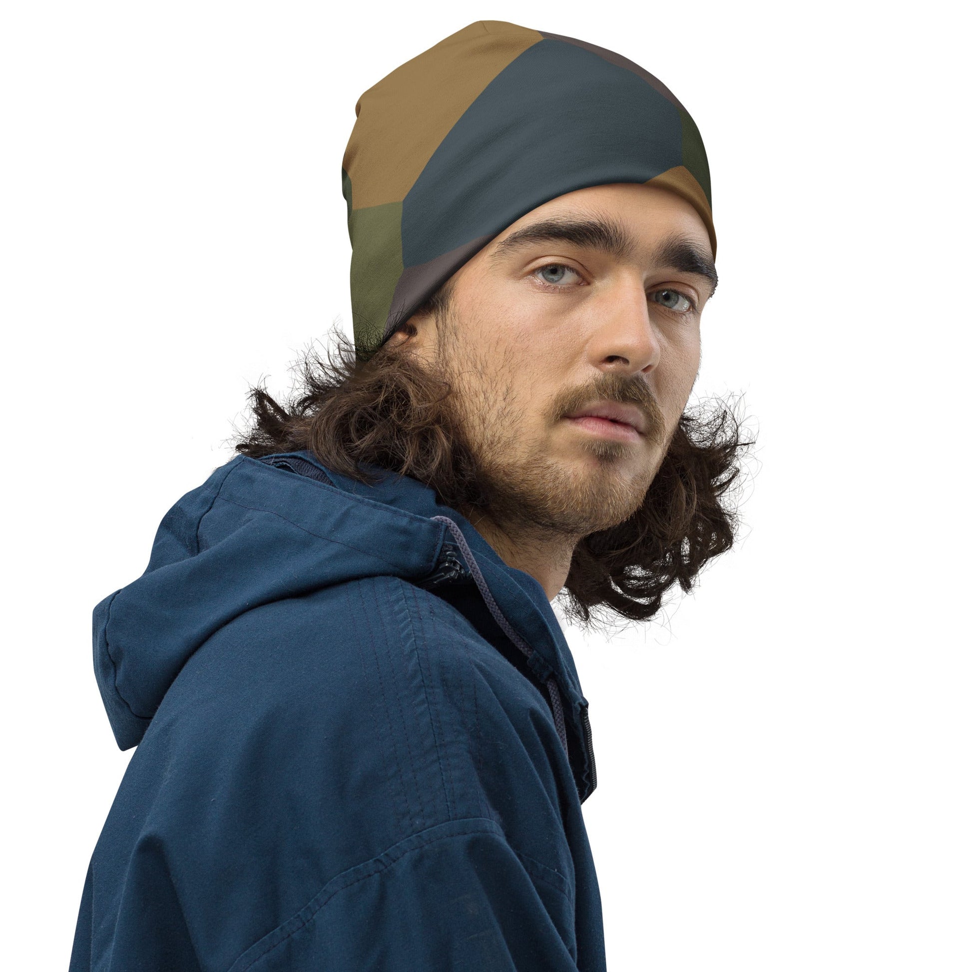 German WWI 5-Color Lozenge Aircraft CAMO Beanie