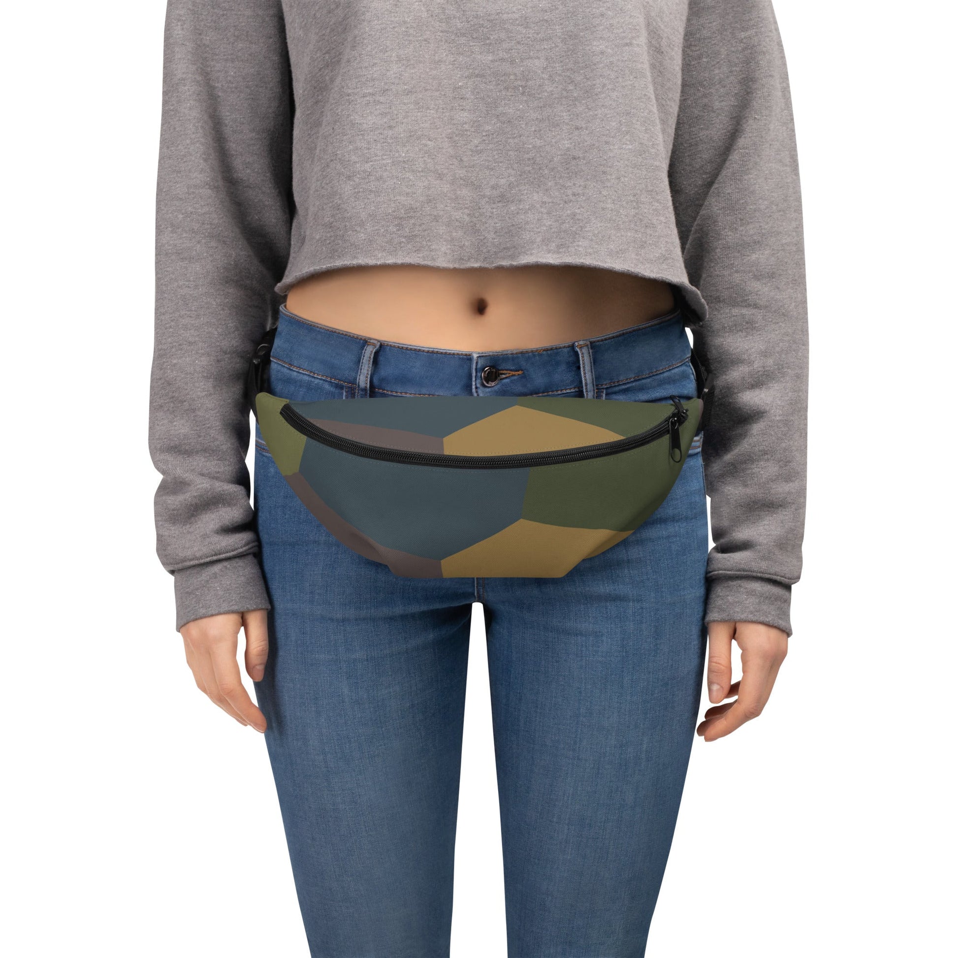 German WWI 5-Color Lozenge Aircraft CAMO Fanny Pack
