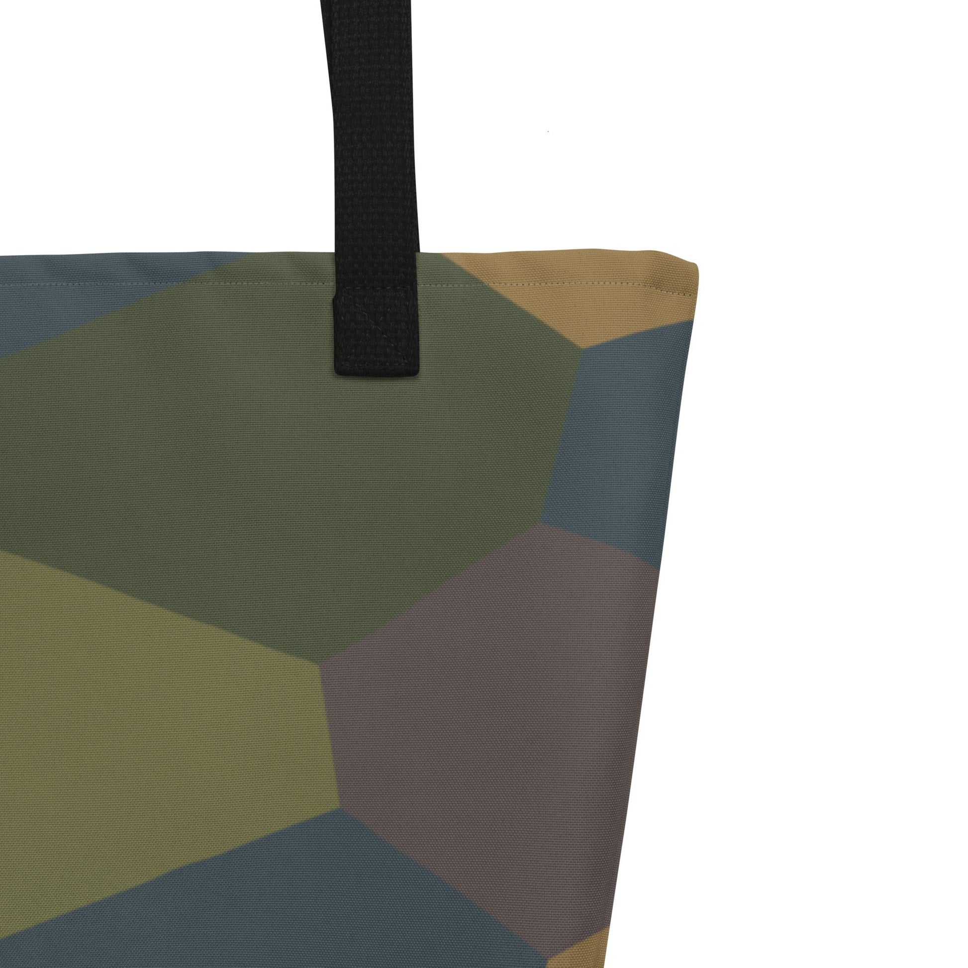 German WWI 5-Color Lozenge Aircraft CAMO Large Tote Bag