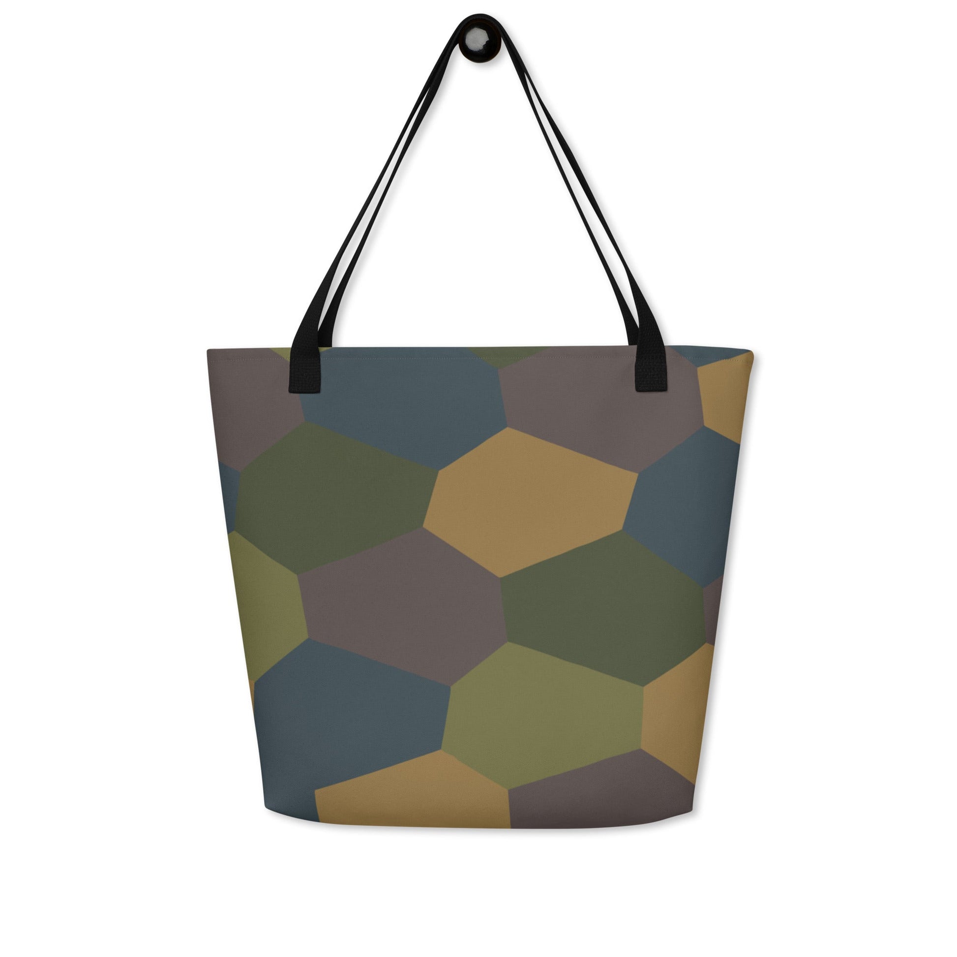 German WWI 5-Color Lozenge Aircraft CAMO Large Tote Bag