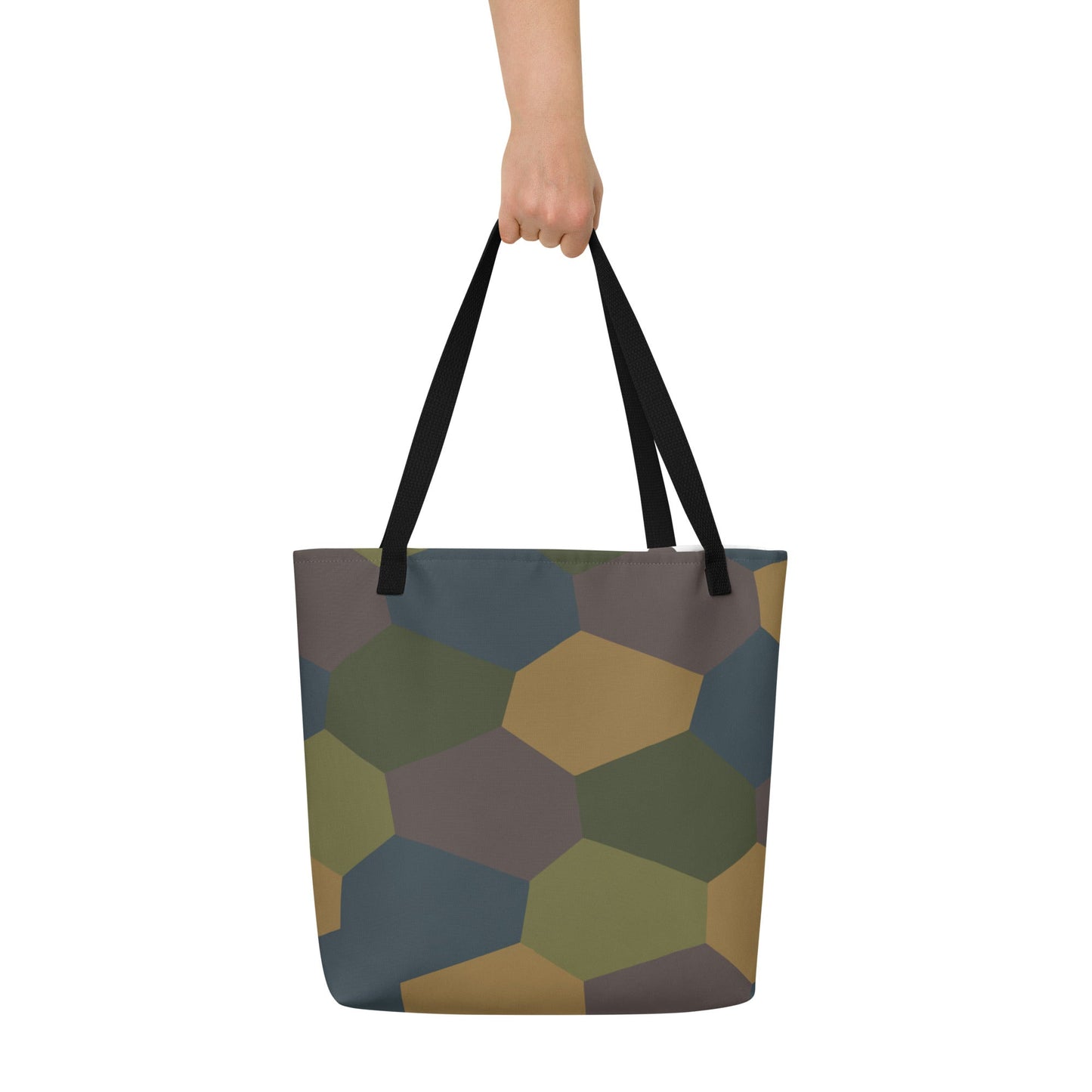 German WWI 5-Color Lozenge Aircraft CAMO Large Tote Bag