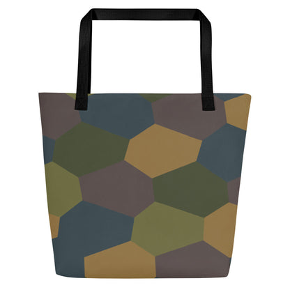 German WWI 5-Color Lozenge Aircraft CAMO Large Tote Bag