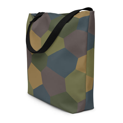 German WWI 5-Color Lozenge Aircraft CAMO Large Tote Bag