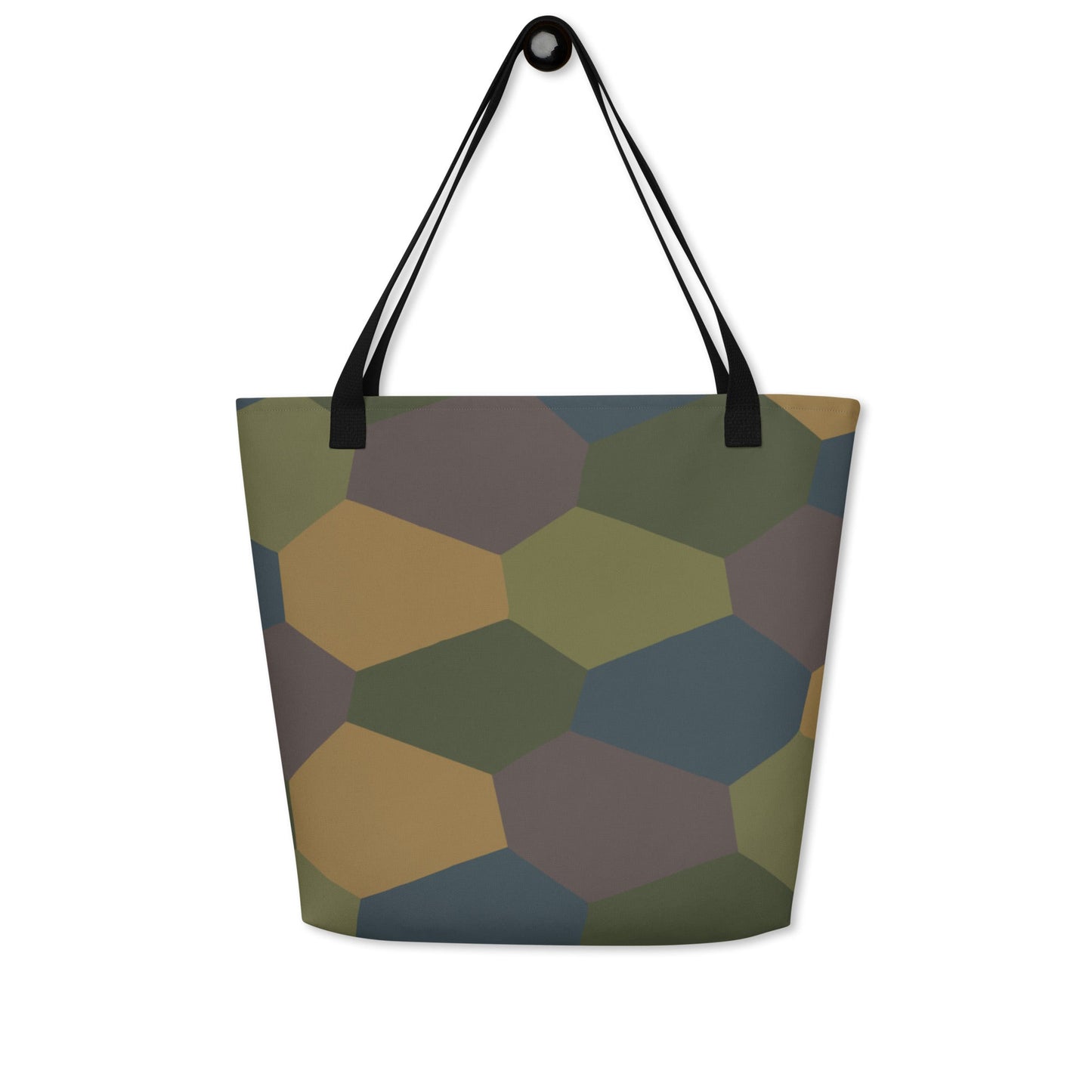 German WWI 5-Color Lozenge Aircraft CAMO Large Tote Bag