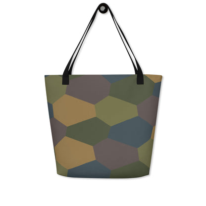 German WWI 5-Color Lozenge Aircraft CAMO Large Tote Bag