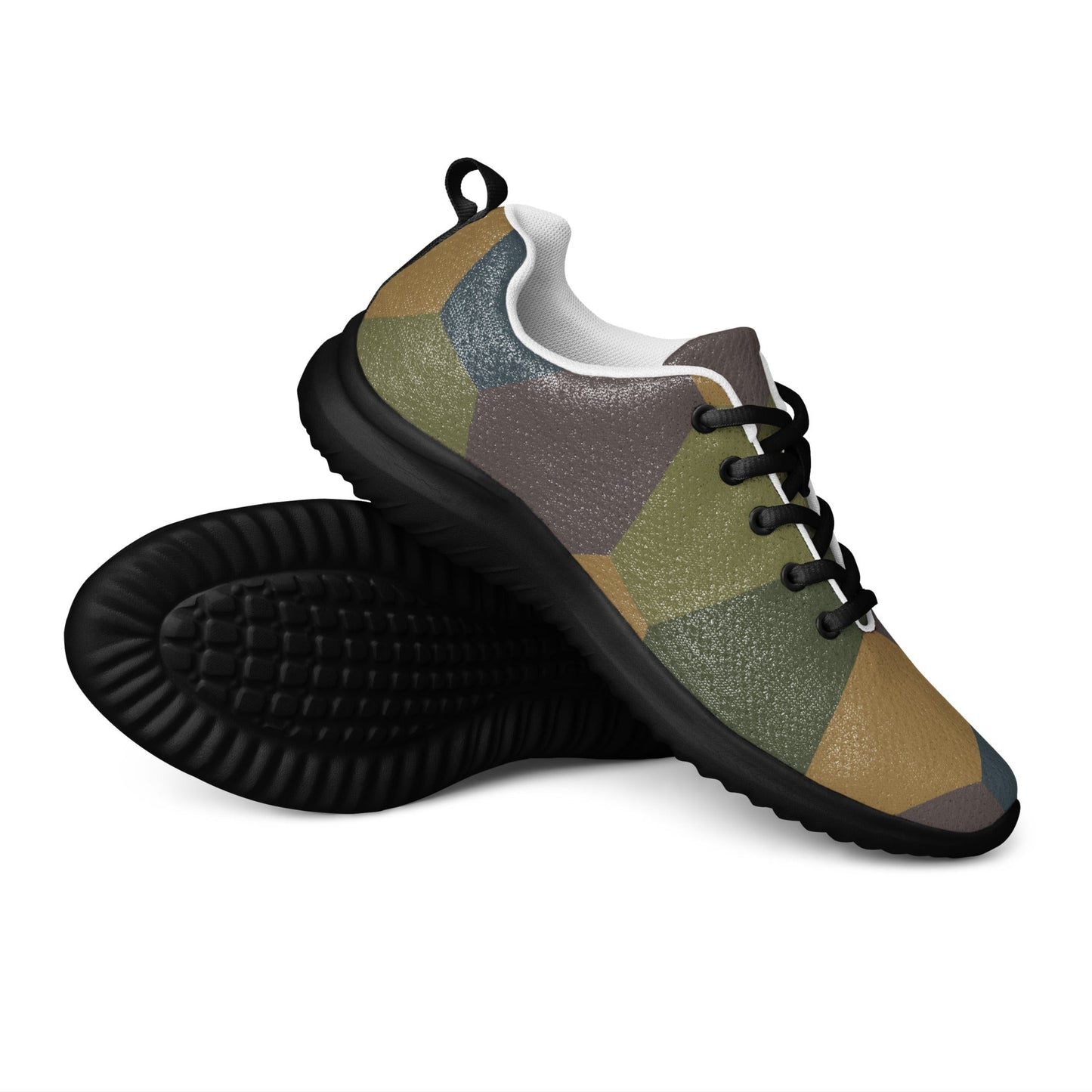 German WWI 5-Color Lozenge Aircraft CAMO Mens Athletic Shoes - 5