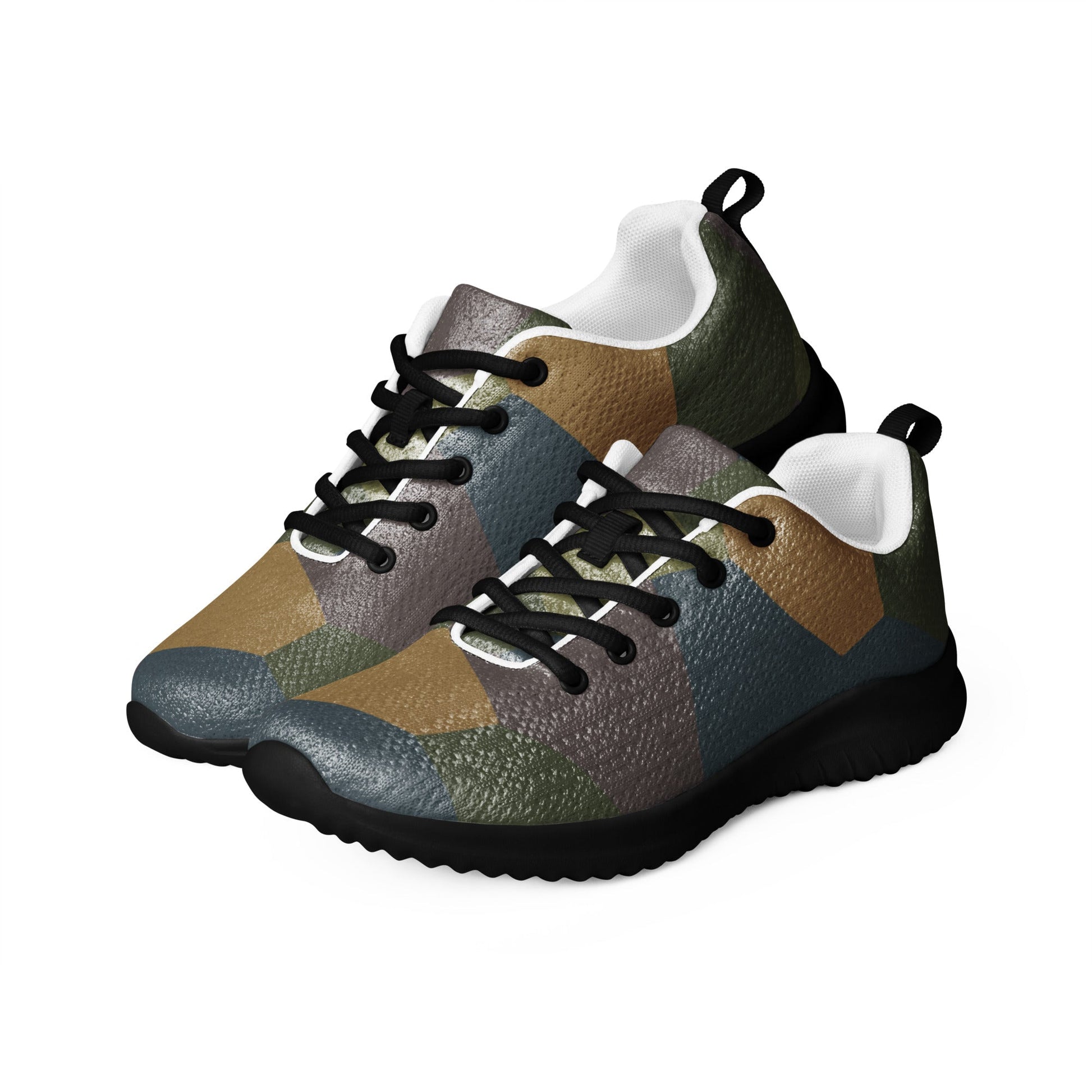 German WWI 5-Color Lozenge Aircraft CAMO Mens Athletic Shoes