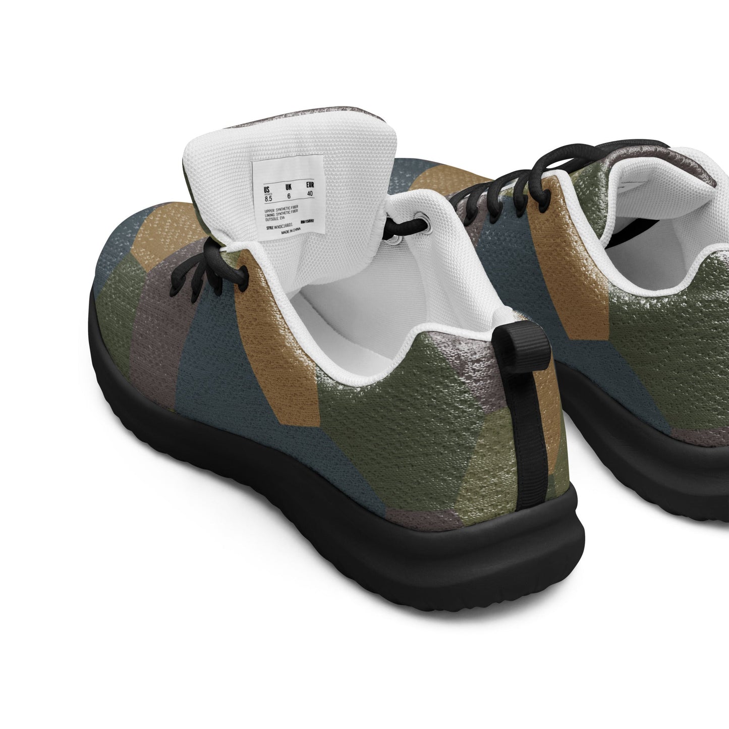 German WWI 5-Color Lozenge Aircraft CAMO Mens Athletic Shoes
