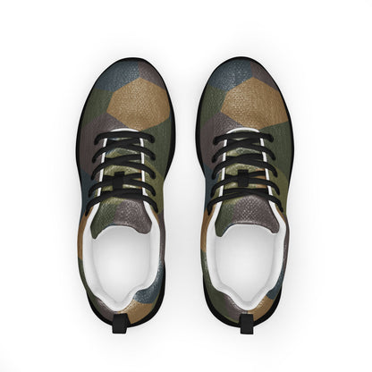 German WWI 5-Color Lozenge Aircraft CAMO Mens Athletic Shoes