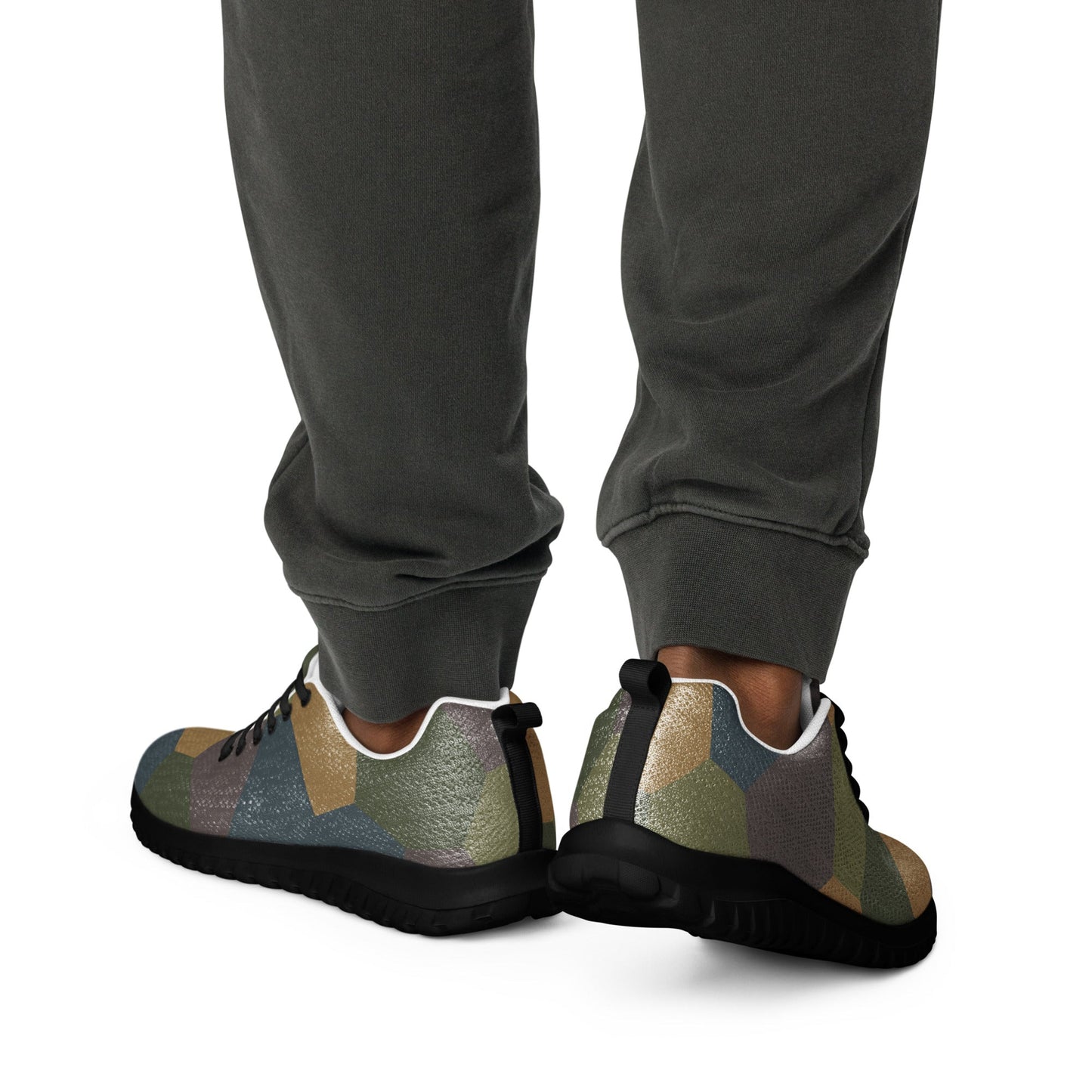 German WWI 5-Color Lozenge Aircraft CAMO Mens Athletic Shoes